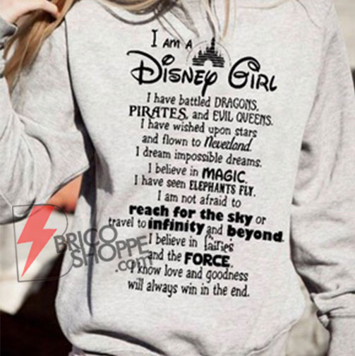 i am a disney girl hoodie