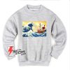 The great wave Kanagawa x Thousand Sunny - One piece Sweatshirt - Parody Sweatshirt - Funny Sweatshirt