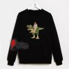 Jesus-Riding-Dinosaur-Sweatshirt